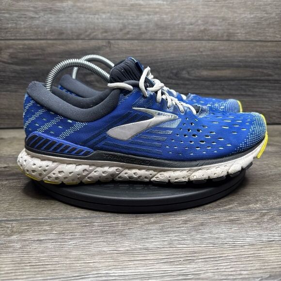 Brooks Other - Brooks Men’s Transcend 6 Blue Black Running Shoes Lace Up Sneaker Size 9.5 D